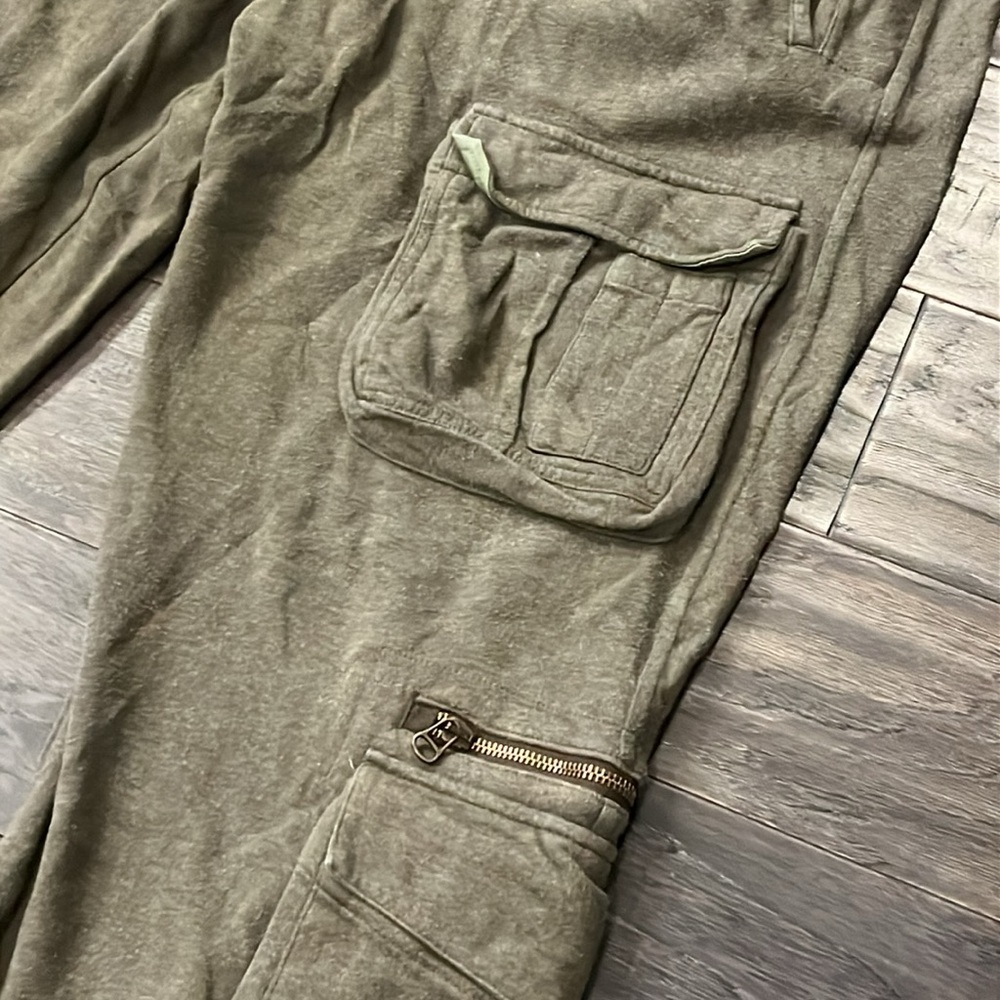 Polo Ralph Lauren Green Cargo Sweatpants Pants Mens Size XXL - Picture 3 of 15